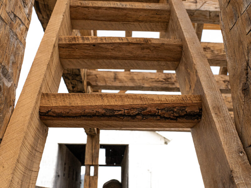 20x27 Hand Hewn Timber Frame House with Loft