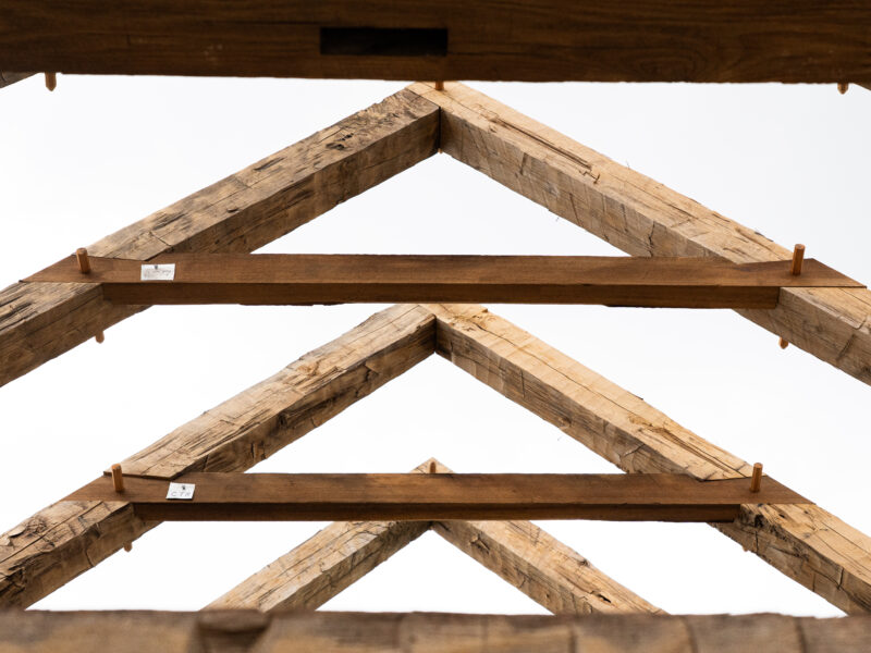 20x27 Hand Hewn Timber Frame House with Loft