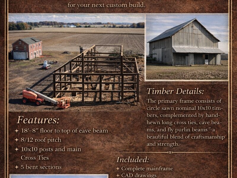 "The Snyder Barn" 45' × 76' Vintage Timber Frame