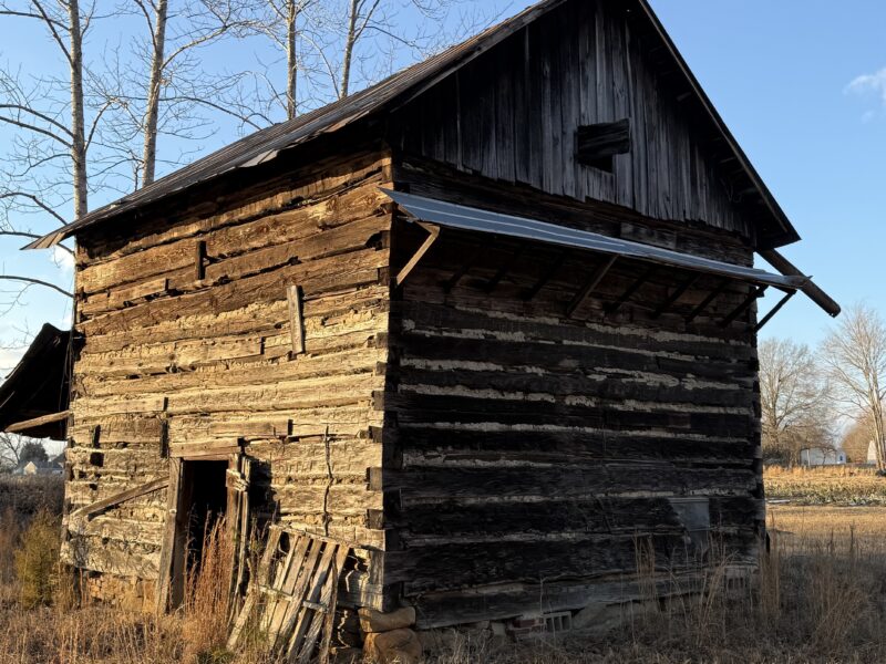 FOR SALE: Rare Package of Three Antique Oak Tobacco Barns – Broadleaf Cabins
