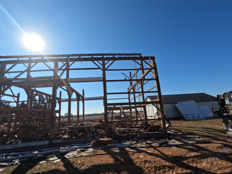 36 X 58 Circle Sawn Barn Frame Ready to Ship