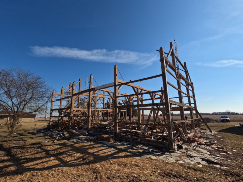 36 X 58 Circle Sawn Barn Frame Ready to Ship