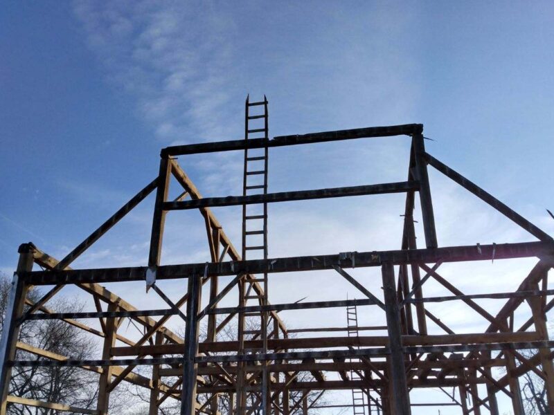 36 X 58 Circle Sawn Barn Frame Ready to Ship