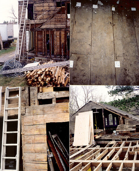 1774 Lyman Beecher house Important Historical building. dismantled 1998, stored in three semi trailers main structure is heavy white oak Timber