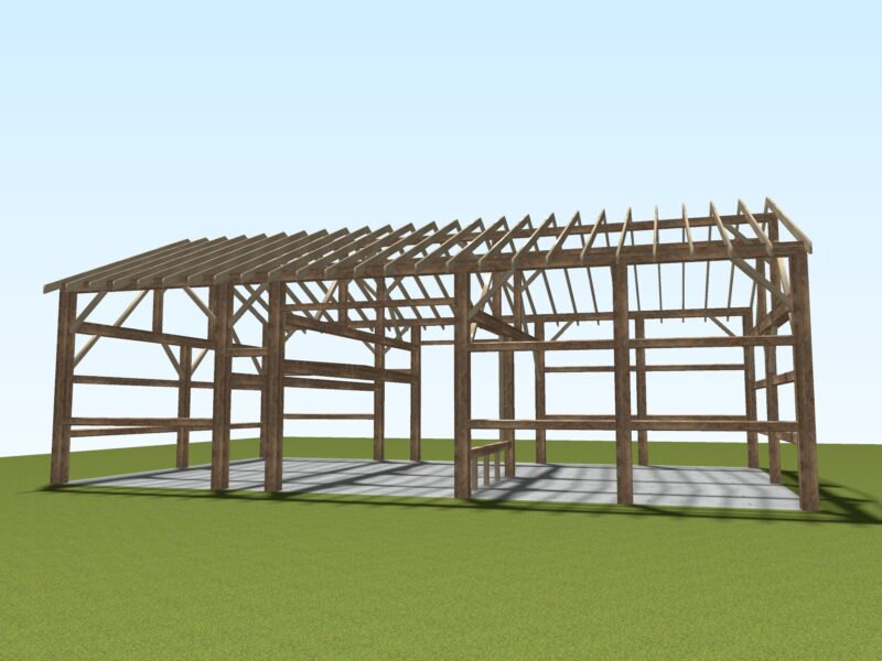 "The Allen Barn" Vintage 30' x 50' Timber Frame