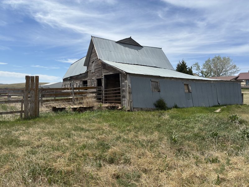 Old school house made into cattle barn