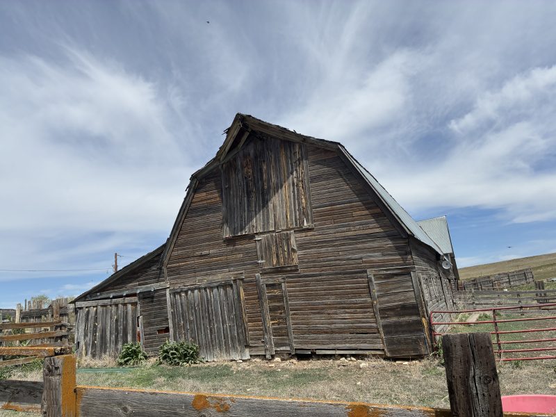 Old school house made into cattle barn