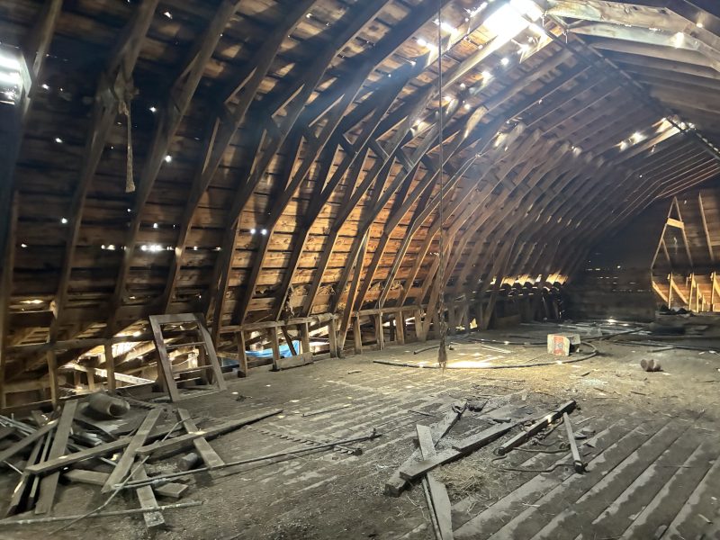 Old school house made into cattle barn