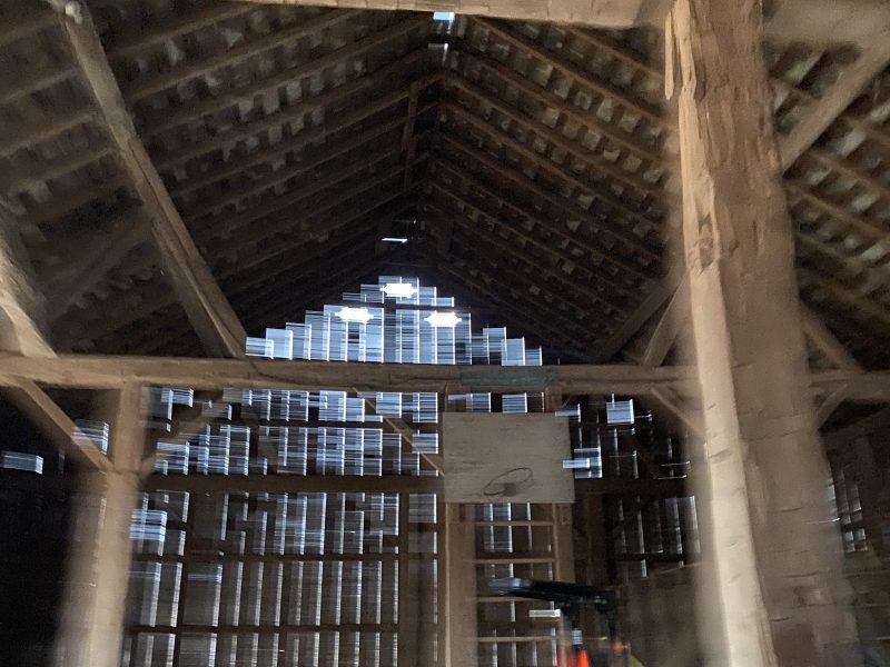 40x80 1830’s Ohio White Oak Barn Frame