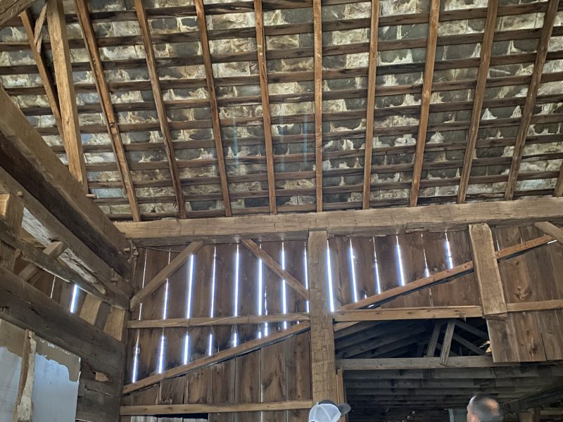 40x80 1830’s Ohio White Oak Barn Frame