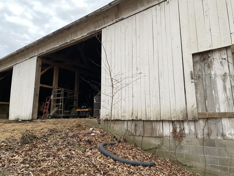 40x80 1830’s Ohio White Oak Barn Frame