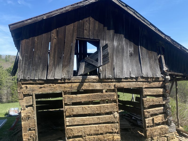 Reclaimed lumber and hewn beams