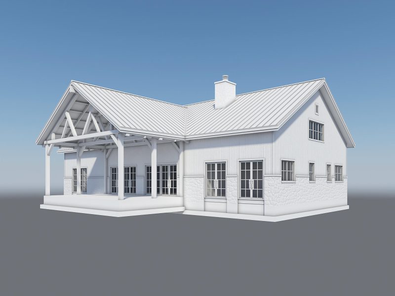 40x80 1830’s Ohio White Oak Barn Frame