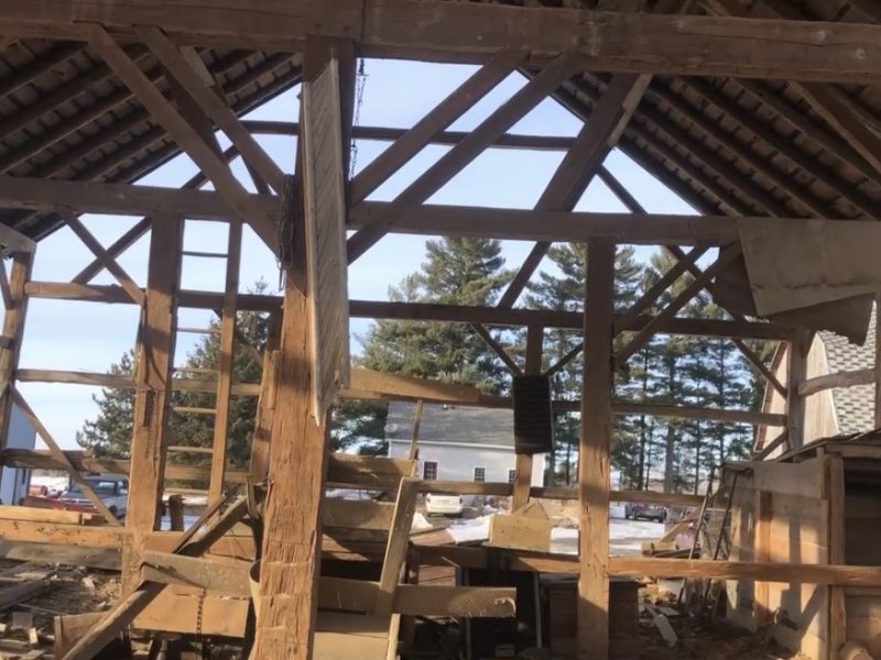 1800s Stevens Point Hand Hewn Barn Kit